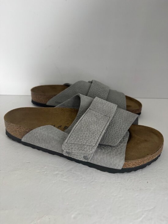 New Birkenstock Kyoto Nubuk Leather Desert Buck Whale Gray Men\'s 44 US 11 main image 7
